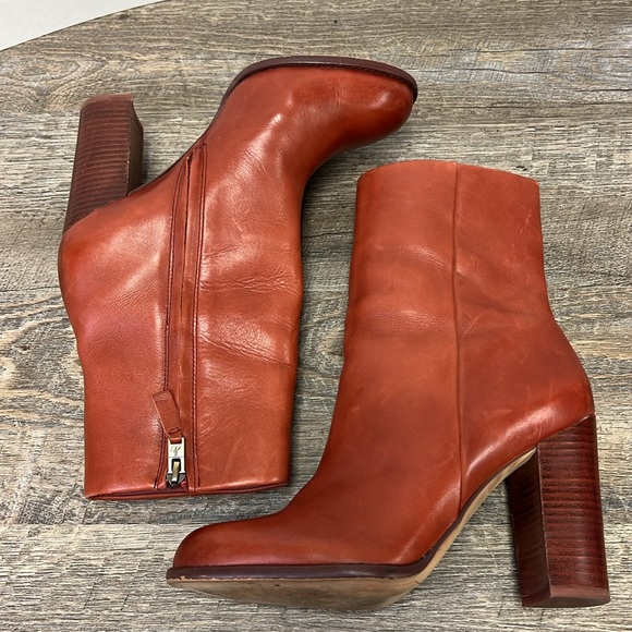 sold in store Sam Edelman Women’s REYES Boots - Rust Red Size 8.5 - Picture 11 of 13